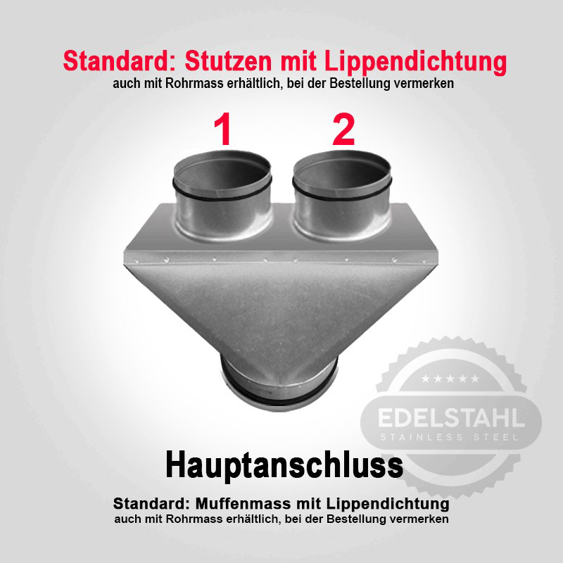 Lüftungsrosette Edelstahl Verstellbar – Mit Stutzen DN 150, Schaumgummidichtung & Insektenschutz