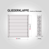Gliederklappe Jalousienklappen, Jalusienklappe Luftdicht auf Mass Handstellsegment Edelstahl V2A CNS Motorantrieb