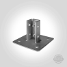 WANDFLANSCH Loch-System Edelstahl