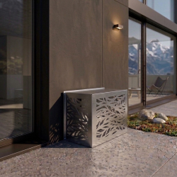 Abdeckdesignbox Abdeckbox Designbox Outdoor Indoor weiss Edelstahlt V2A anthrazit Klimaabdeckung Gebäudeabdeckung