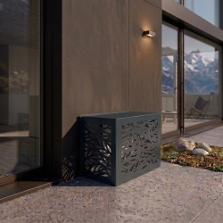 Abdeckdesignbox Abdeckbox Designbox Outdoor Indoor weiss Edelstahlt V2A anthrazit Klimaabdeckung Gebäudeabdeckung