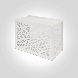Abdeckdesignbox Abdeckbox Designbox Outdoor Indoor weiss Edelstahlt V2A anthrazit Klimaabdeckung Gebäudeabdeckung