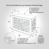 Abdeckdesignbox Abdeckbox Designbox Outdoor Indoor weiss Edelstahlt V2A anthrazit Klimaabdeckung Gebäudeabdeckung