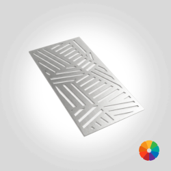 Abdeckgitter Design Designgitter rechteckig auch mit Lackierung Dekogitter Alunimium Stahl