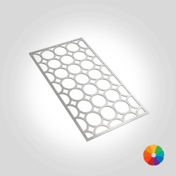 Abdeckgitter Design Designgitter rechteckig auch mit Lackierung Dekogitter Alunimium