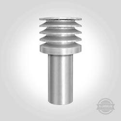 LAMELLENHUT rund mit Abschlusstrichter Typ CT Aluminium