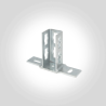 Wandflansch für Konpf-System verzinkt 41 x 41 mm knopfsystem