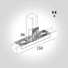 T-Verbinder für Konpf-System verzinkt 41 mm
