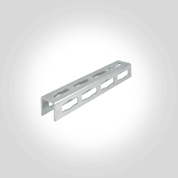 Schienen-Verbinder Längs-Verbinder Verzinkt Knopfsystem 41mm