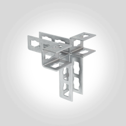 Knoten-Verbinder verzinkt Knopfsystem 41mm