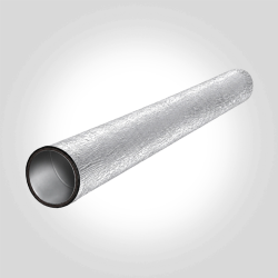 Wickelfalzrohr Lüftungsrohr isoliert armaflex kautschuk Aluminium Beschichtung
